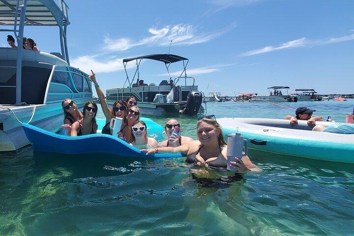 Private Crab Island Party mit dem Boot