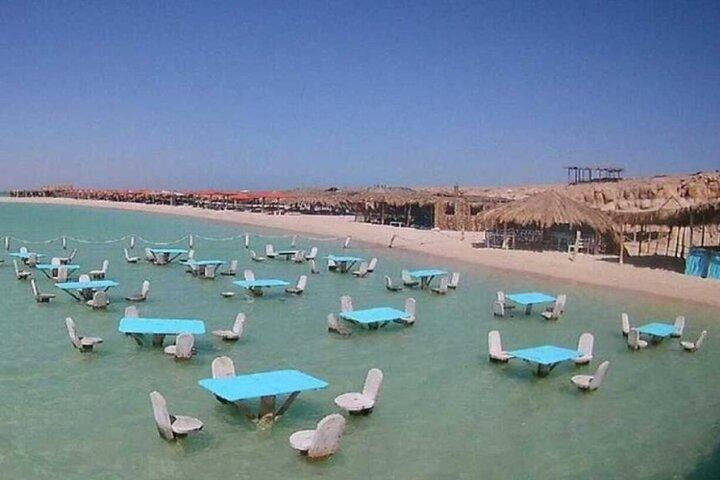 Hurghada Orange Bay VIP Paseo en barco Snorkeling Almuerzo Traslado al hotel