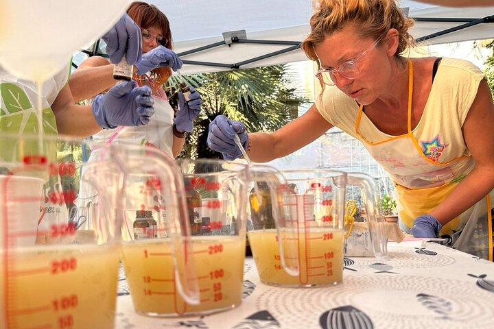 Workshop zeep maken in een charmante tuin