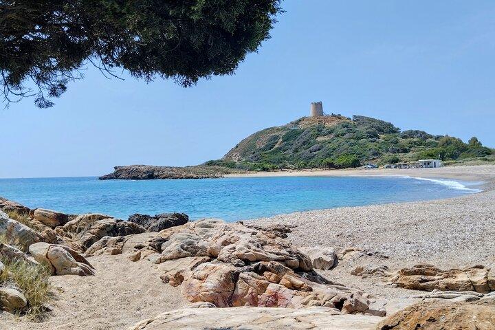 Visite des plages de Chia au départ de Cagliari avec van