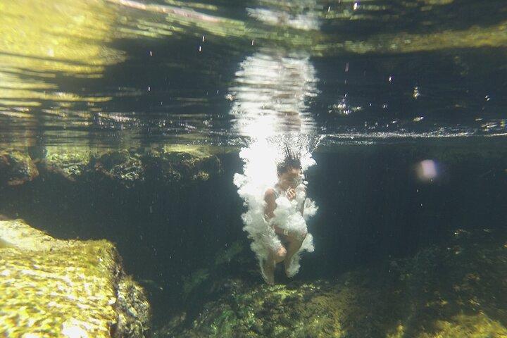 Schwimmen mit Schildkröten in Akumal, Cenote- und Tulum-Ruinen-Tour
