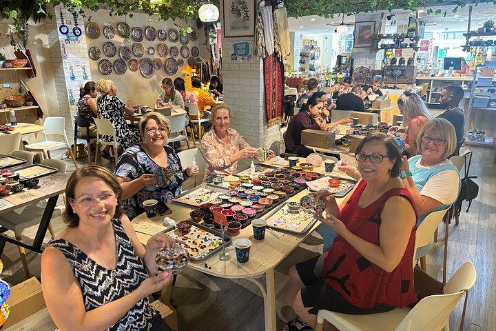 Mosaic Art Classes Orange County: Workshop de lâmpadas turcas