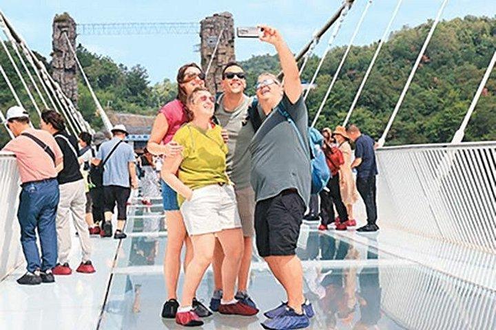 張家界グランドキャニオンとガラス橋チケット