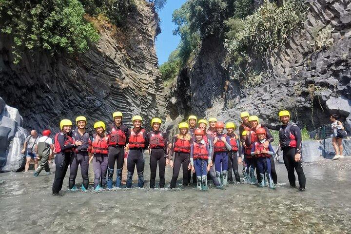 Canyoning dans les gorges d'Alcantara