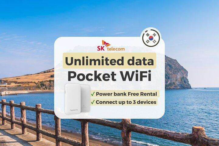 Korea Pocket Wifi med SKT Obegränsad data Korea Flygplatser Pick-up