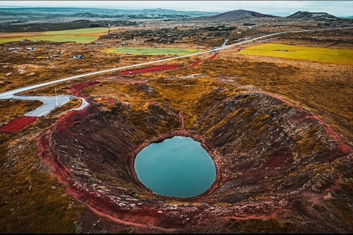A partir de Reykjavik Cruise Terminal Golden Circle Tour w / Kerið Crater