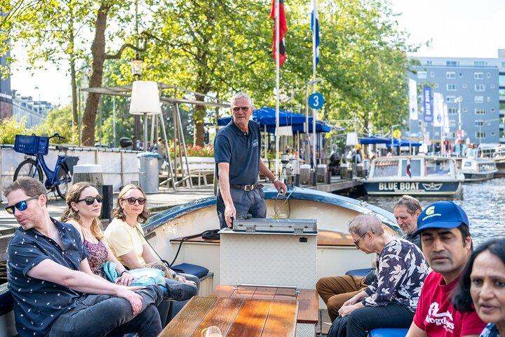 Crociera sul Canale Open Boat di Amsterdam con Guida Live