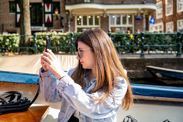 Crociera sul Canale Open Boat di Amsterdam con Guida Live