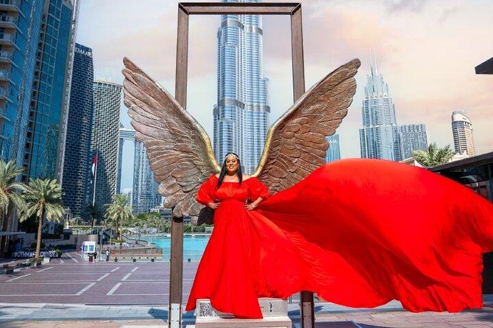 Vliegende jurk Dubai Fotografie