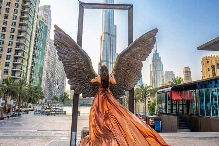 Vliegende jurk Dubai Fotografie