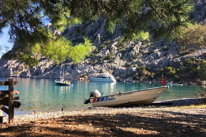 Porto Genoese Boat Trip & Mud Bath med frokost fra Antalya