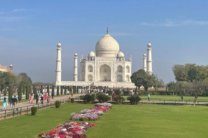Sunrise Taj Mahal, Agra Fort e Baby Taj de Delhi de carro