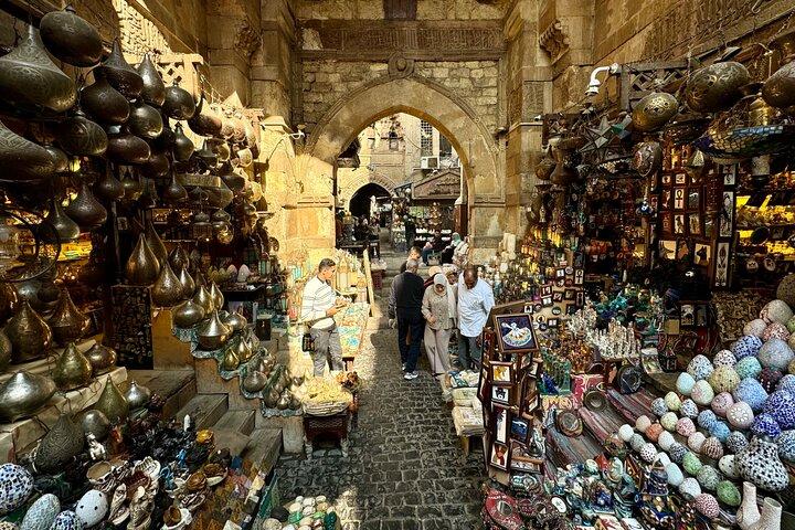 Pyramiderna i Giza tur med khan Elkhalili marknaden och Azhar moskén