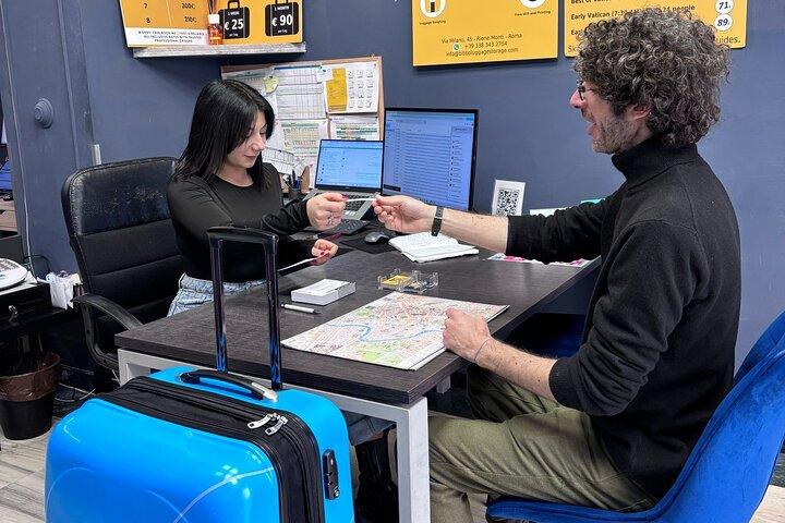 Deposito bagagli nel centro di Roma