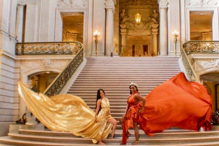 Fotografia privada de San Francisco em vestidos voadores