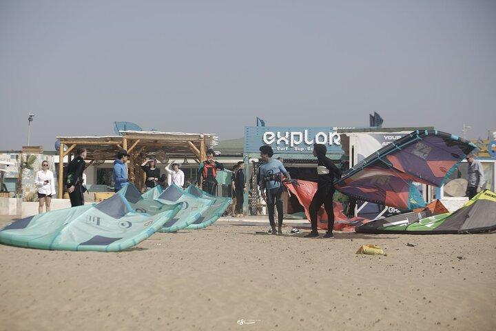 Kitesurflektion Semiprivat - 2 personer med 1 instruktör i Essaouira