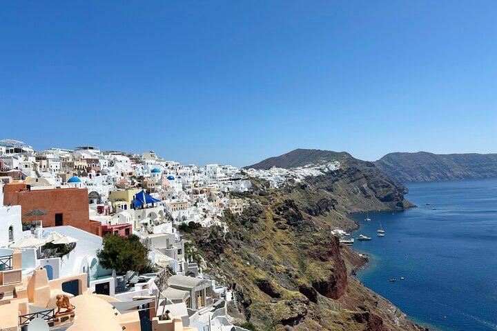 Santorini Dörfer Halbtagestour mit Weinprobe