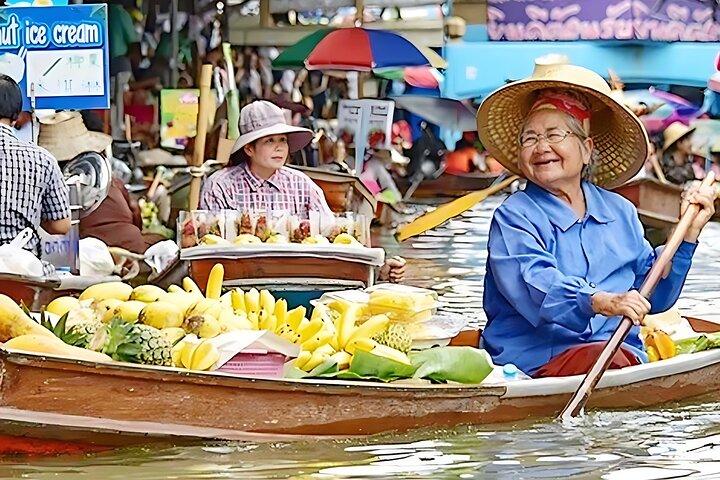 Bangkok Grand Palace, marché flottant et marché de Maeklong