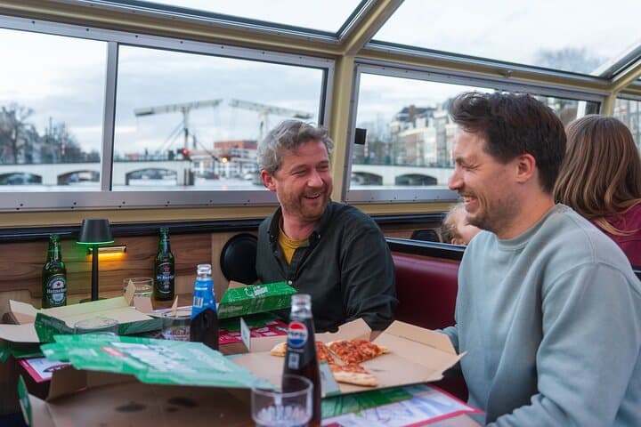 Amsterdam The Original Pizza Cruise with Unlimited Drinks