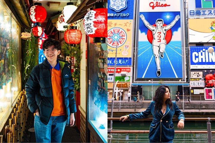 Privat dagtidsoptagelse i Dotonbori Osaka