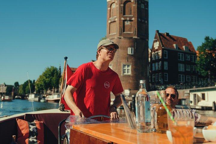 Amsterdam-kanalrundfart i åben båd – Guidet tur