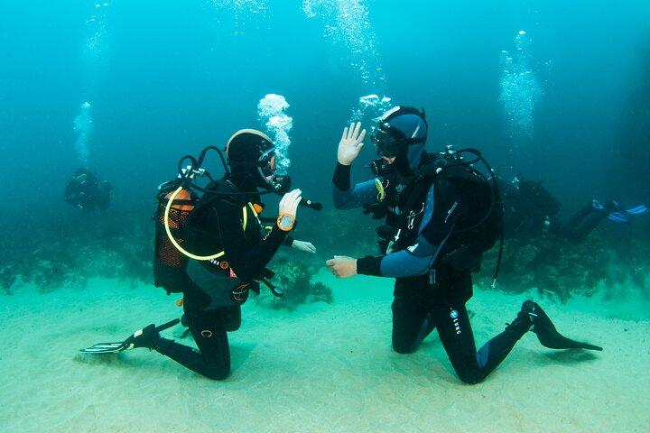 ベルレンガ島でのダブルスキューバダイビングの洗礼