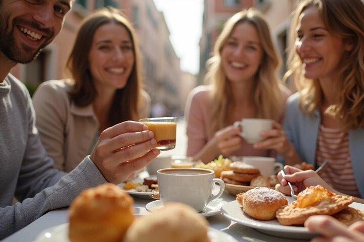 Café, sobremesas com destaques de Veneza