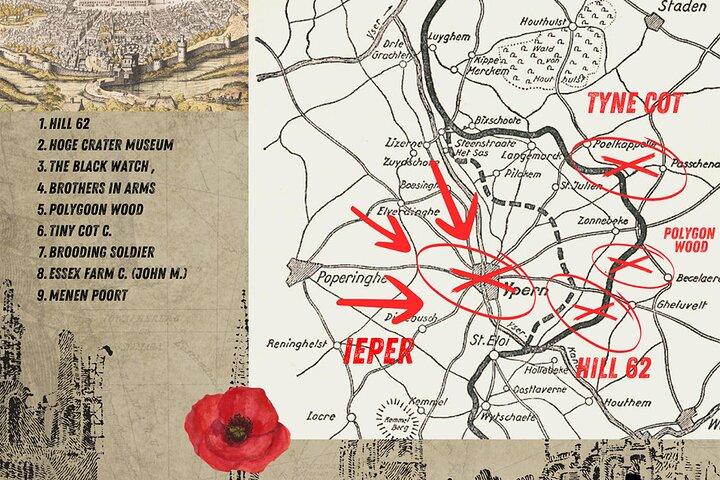 Frome Ieper/ypres 4H. WW1 Salient tour privato