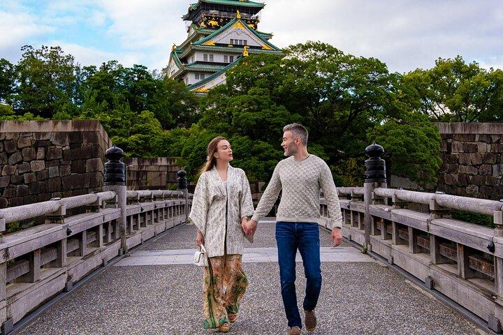 Iconic e atemporal Osaka Castle Fotografia privada