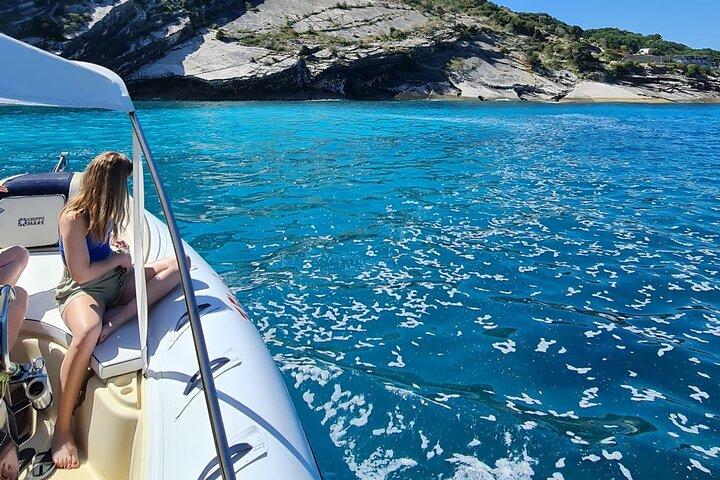 Excursion en hors-bord à la nage dans les cinq îles de Ksamil