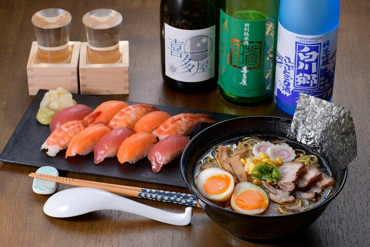 日本酒とペアリングしたラーメンと寿司のプライベート料理教室が東京で開催
