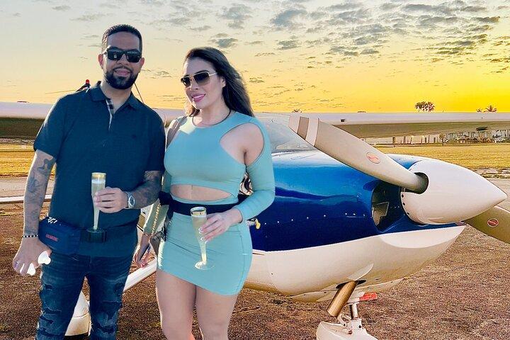 Miami Beach : Private romantische Luxus-Flugzeugtour mit Champagner