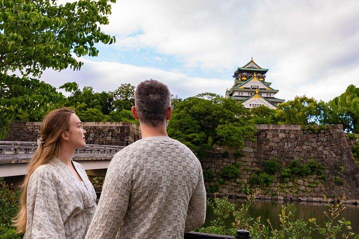 Iconische en tijdloze Osaka Castle Privéfotoshoot