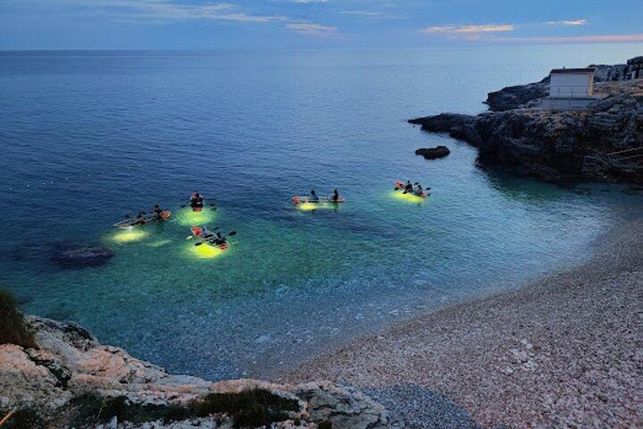 Pula Canyon Solnedgång och natttur i Transparent Kayak