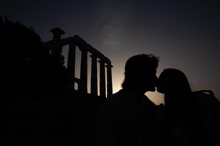 Servizio fotografico privato al tramonto al Tempio di Poseidone