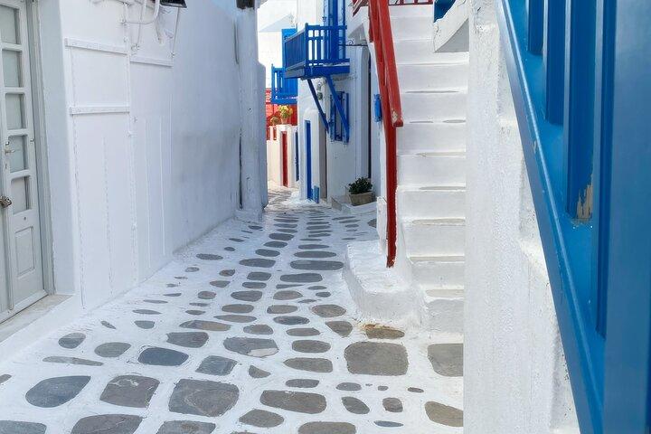 Tour Privado da Cidade de Mykonos e Maravilhas Costeiras