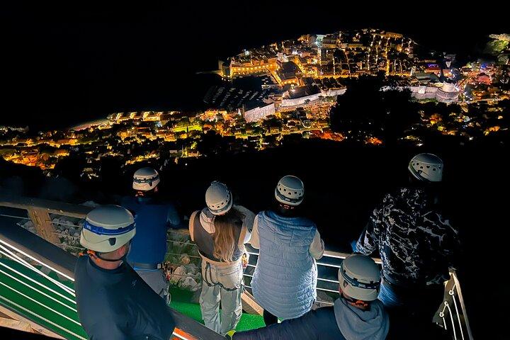 Night Zipline Experience in Dubrovnik