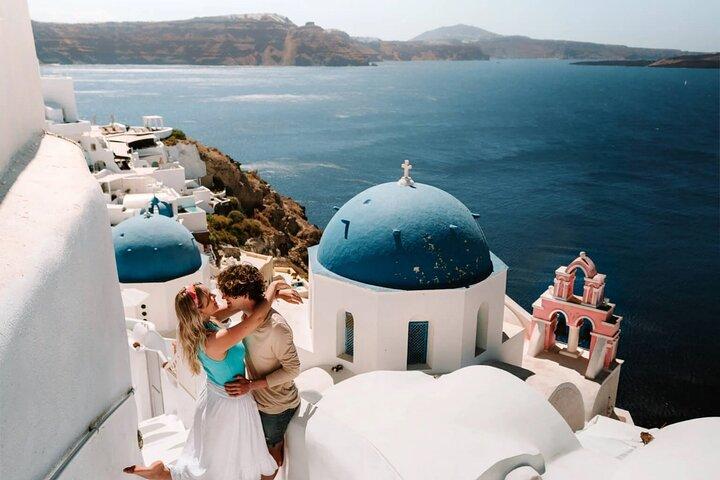 Excursão turística privada em Santorini