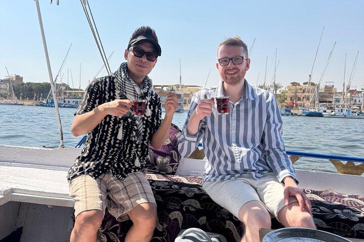 Luxor private City Tour west bank Camel Ride & Felucca sailboat