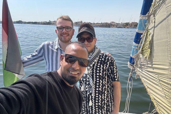 Luxor private City Tour west bank Camel Ride & Felucca sailboat