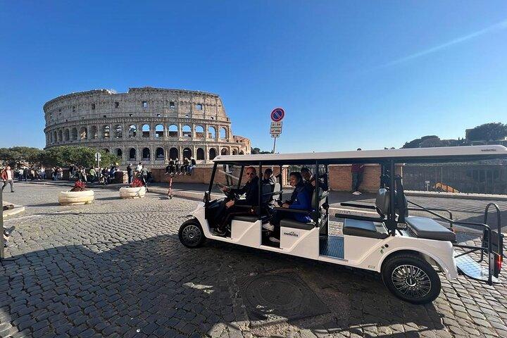 Rome Sightseeing Ride by Golf Cart