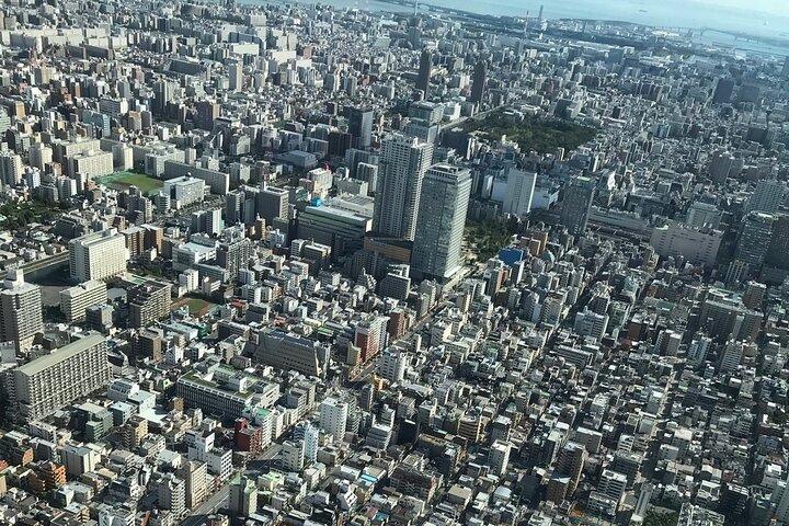 東京ヘリコプターツアー15分上空から市内を眺める