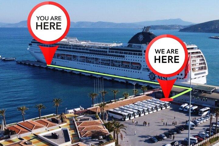Für Kreuzfahrtschiffe: SKIP-THE-LINE-Ephesus-Tour vom Hafen von Kusadasi
