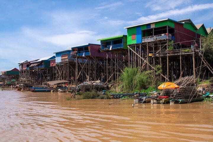 Sunset tour af Kampong Phluk stilts hjem landsby