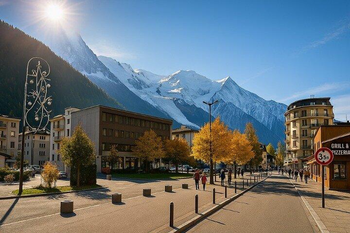 Chamonix Self Guided Walking Tour com um aplicativo