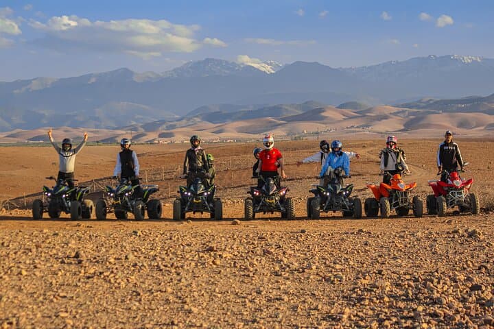 Agafay Desert Sunset Quad Ride, Dinner & Fire Show from Marrakech
