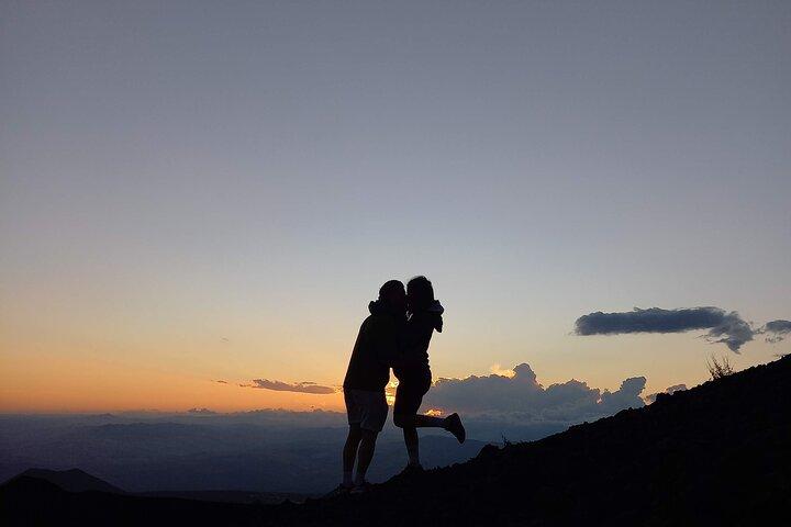 Zonsondergang bij de Etna met Siciliaanse proeverij