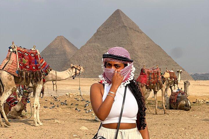 Du Caire: Pyramides, Sphinx, Manège en chameau, temple de momification