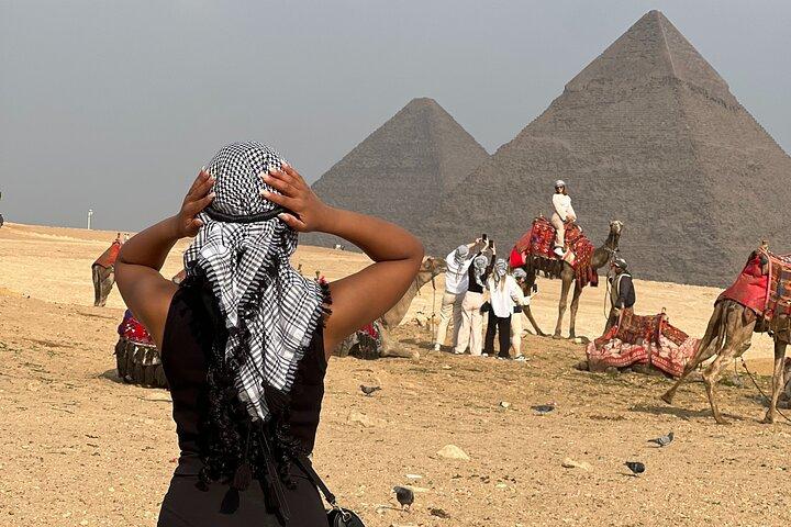 Du Caire: Pyramides, Sphinx, Manège en chameau, temple de momification