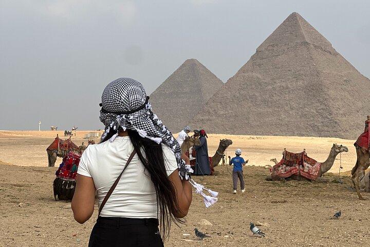 Du Caire: Pyramides, Sphinx, Manège en chameau, temple de momification